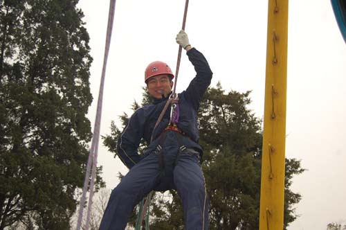 核舟蘇州拓展培訓機構王老師為國家人力資源和社會保障部準拓展師項目指導